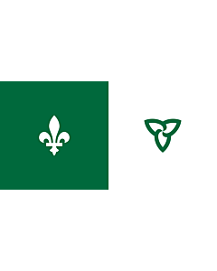 Flag: Franco-Ontarian | W Franco-Ontarian Flag Ontario, Canada