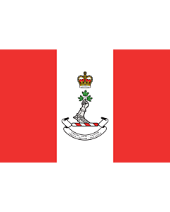Flag: Royal Military College of Canada RMC; which was used to help create the current Canadian