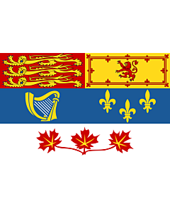 Flag: Queen Elizabeth II for personal use in Canada  1962–present