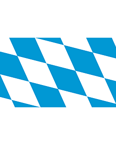 Flag: The lozengy variant of the flag of Bavaria