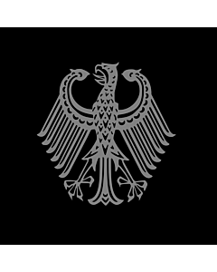 Flag: Bundestrauerstander, Trauerstandarte der Bundesrepublik Deutschland