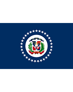Flag: Naval Jack of the Dominican Republic