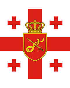 Flag: Georgia. Standard of Minister of Defence