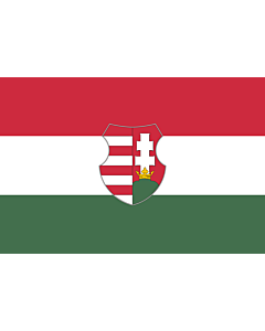 Flag: Hungary from mid/late 1946 to 20 August 1949 and from 12 November 1956 to 23 May 1957