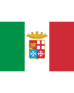 Flag: Naval Ensign of Italy