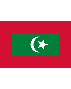 Flag: Presidential standard of the Maldives