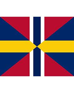 Flag: Union Jack of Sweden and Norway 1844-1905