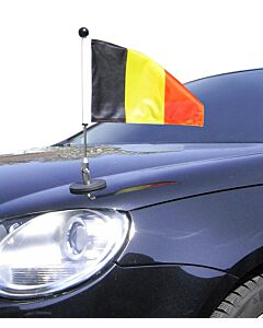  Magnetic Car Flag Pole Diplomat-1.30 Belgium