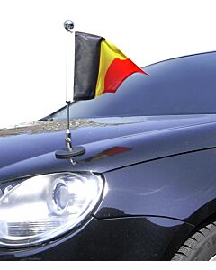  Magnetic Car Flag Pole Diplomat-1.30-Chrome Belgium