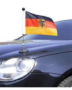  Magnetic Car Flag Pole Diplomat-1.30 Germany with coat of arms 