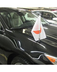 Car Flag Pole Diplomat-Z-Chrome